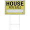 Sunburst Systems Sign House For Sale 22 in x 32 in Corrugated Plastic with Step Stake 3830 - alternate 1